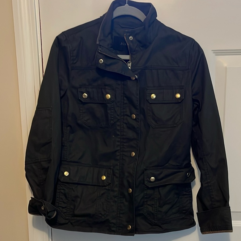 J. Crew Green Utility Jacket with Sturdy Fabric
